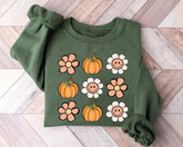 Retro Daisy Pumpkin Fall Season Shirt - Nesta Tees